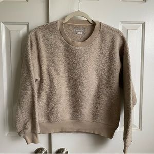 Everlane Renew teddy crewneck sweatshirt